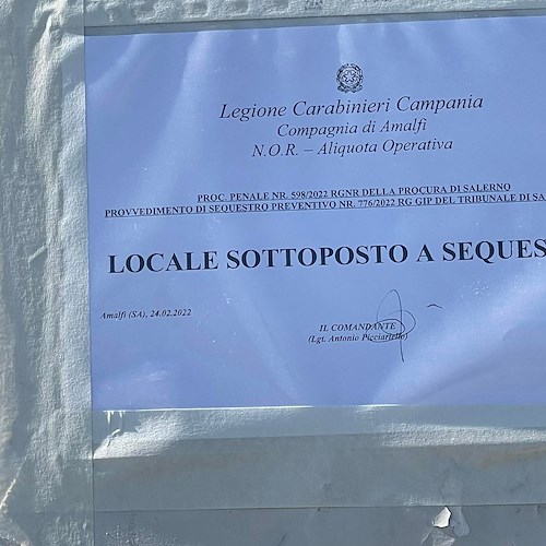 "Lunarossa" sotto sequestro, Sindaco Amalfi: «Faremo di tutto per risolvere. A breve darò spiegazioni alla cittadinanza»