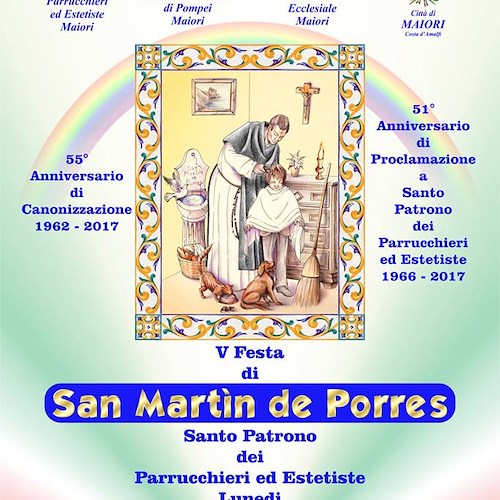 Maiori: 5-6 novembre si festeggia San Martìn de Porres con giochi per bambini e celebrazioni religiose