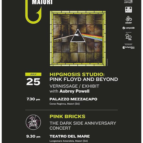 Maiori celebra i 50 anni dall’uscita di "The Dark Side of the Moon", 25 luglio un concerto inaugura la mostra “Pink Floyd and beyond” 