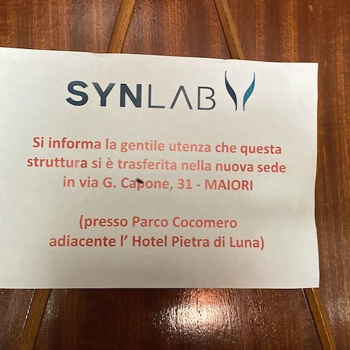 Maiori, con l'apertura del nuovo punto prelievi di fronte al Lungomare chiude quello in Via Casa Mannini