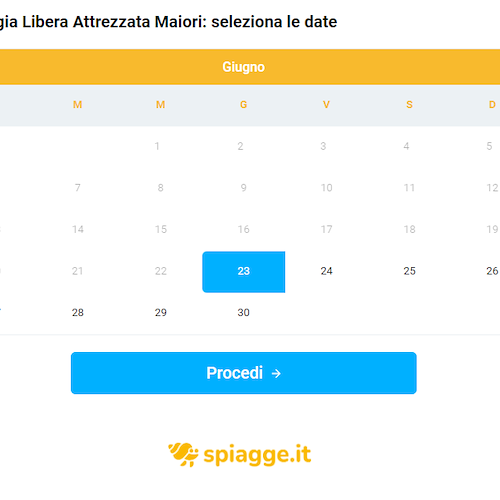 Maiori, da oggi è possibile prenotare e pagare da casa il posto sulla spiaggia libera attrezzata comunale /COME FARE