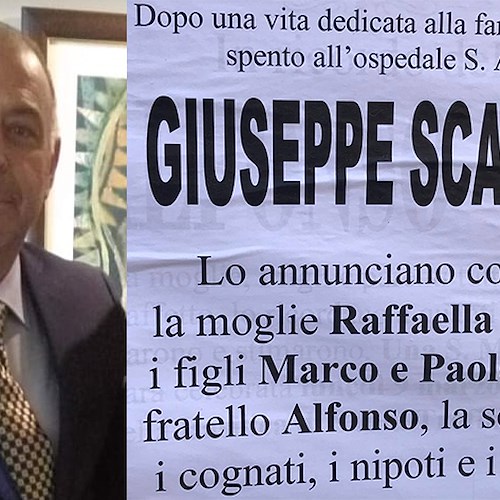 Maiori dice addio a Giuseppe Scannapieco, deceduto a Como