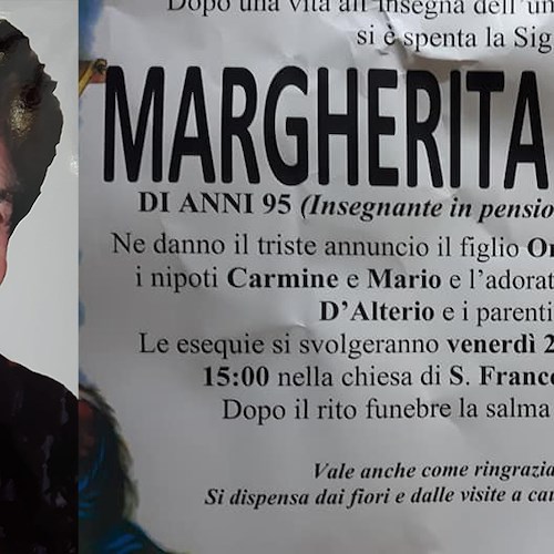 Maiori dice addio alla Signora Margherita Simioli, madre del dottore Passaro