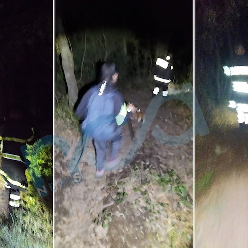 Maiori, giovane donna dispersa in montagna e salvata dai Vigili del Fuoco /foto