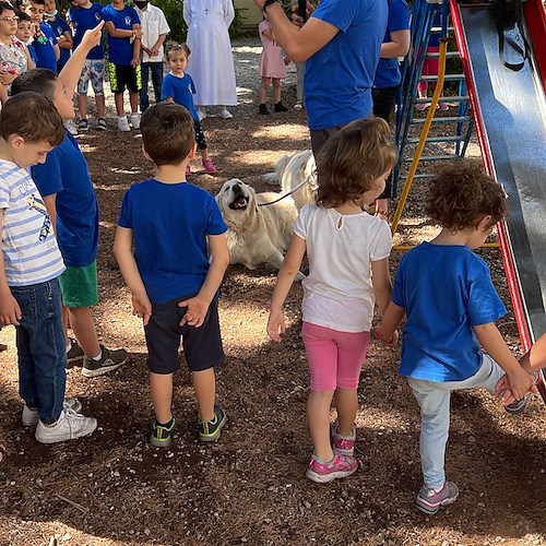 Maiori, grazie all'ENPA la Pet therapy arriva alla Scuola Paritaria delle Suore Domenicane 