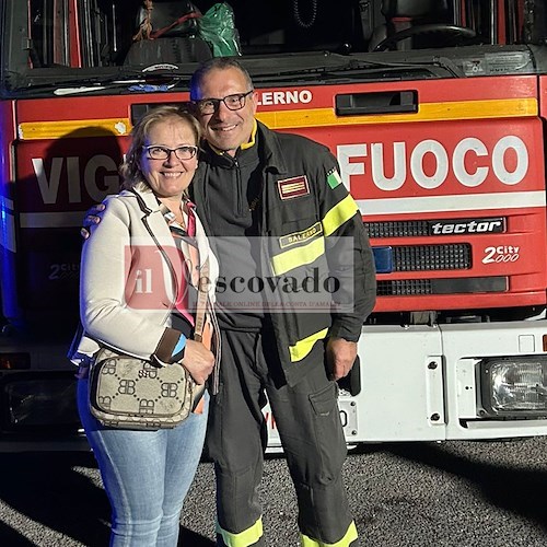 Maiori, il capo reparto dei Vigili del Fuoco Salvatore Capone va in pensione dopo 33 anni di servizio