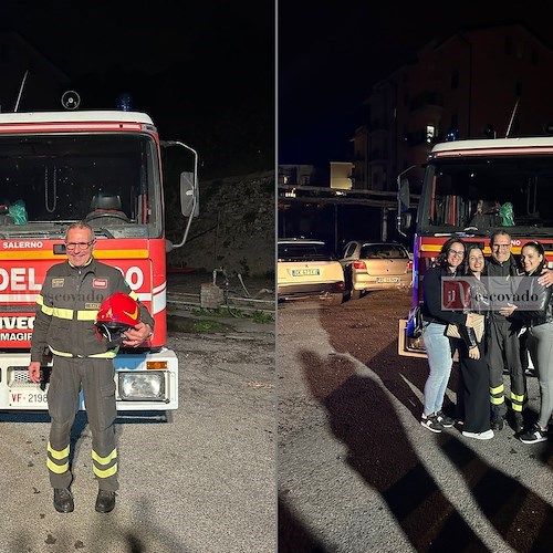 Maiori, il capo reparto dei Vigili del Fuoco Salvatore Capone va in pensione dopo 33 anni di servizio