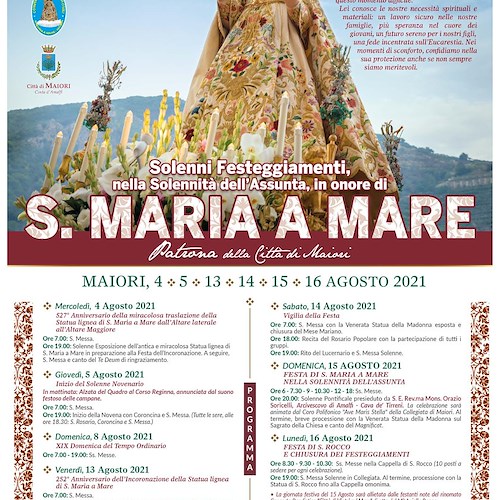 Maiori in festa per Santa Maria a Mare: il programma