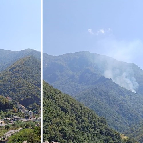 Incendio a Maiori