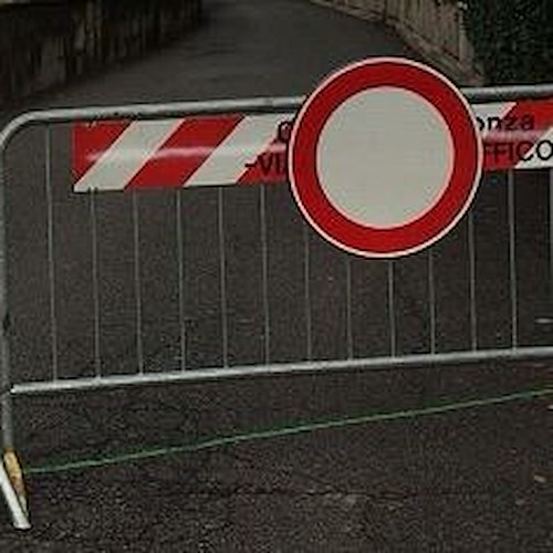 Maiori, lavori a via Vecchia Chiunzi: 5 gennaio strada chiusa