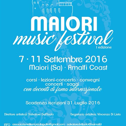 'Maiori Music Festival': 7-11 settembre una settimana di concerti, formazione e convegni