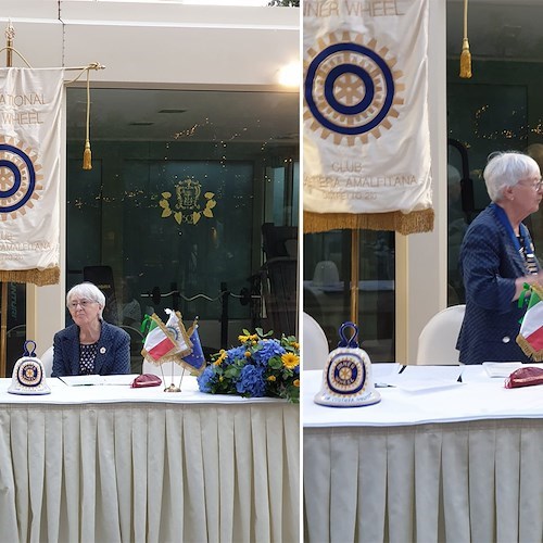 Maiori, passaggio di consegne nell'Inner Wheel Club Costiera Amalfitana: il nuovo presidente è Margherita Anastasio