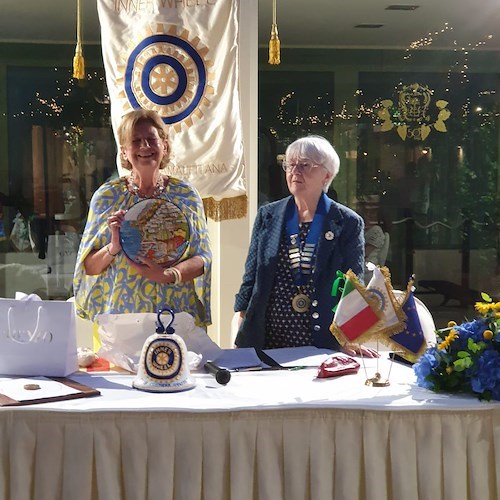 Maiori, passaggio di consegne nell'Inner Wheel Club Costiera Amalfitana: il nuovo presidente è Margherita Anastasio