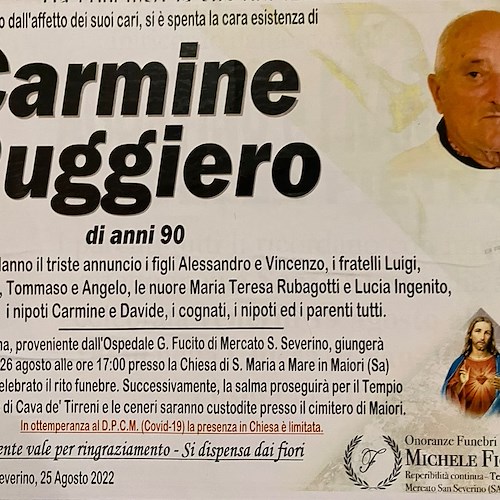 Maiori piange la morte di Carmine Ruggiero, per tutti Ninuccio