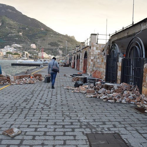 Maiori: porto turistico danneggiato da mareggiata, al via ripristino