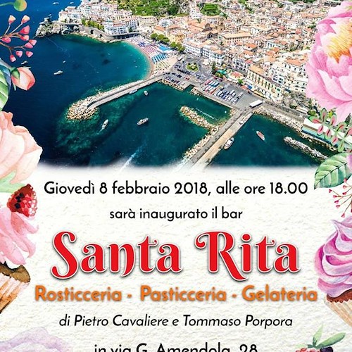 Maiori: stasera nuova apertura del Bar Gelateria Santa Rita, la sfida di Pietro Cavaliere