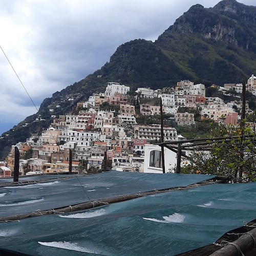 Maltempo in Costiera Amalfitana: Vigilia di Pasqua con grandine a Positano /foto