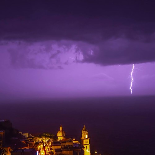 Maltempo, prorogata ancora allerta meteo gialla: in Costa d’Amalfi rischio idrogeologico residuo