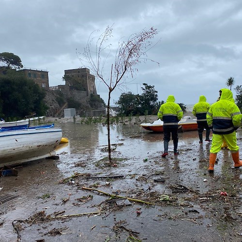 Mareggiate e nubifragi in Costiera Amalfitana: monitoraggio e prevenzione hanno ridotto i disagi [FOTO]