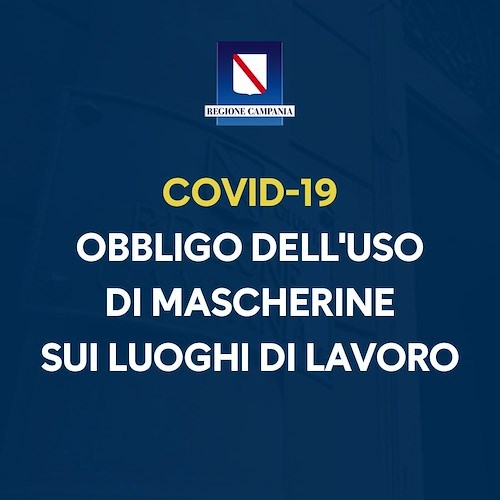 Mascherine, De Luca impone obbligo sul lavoro negli esercizi commerciali e attività produttive o ricettive