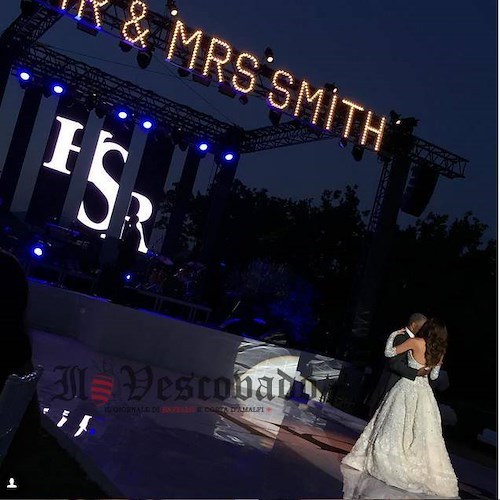 Matrimonio stellare di Ravello, per Mr & Mrs Smith un "sì" da super star /FOTO