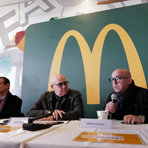 McDonald's Salerno e Potenza: 4.500 pasti caldi per le fasce sociali più fragili