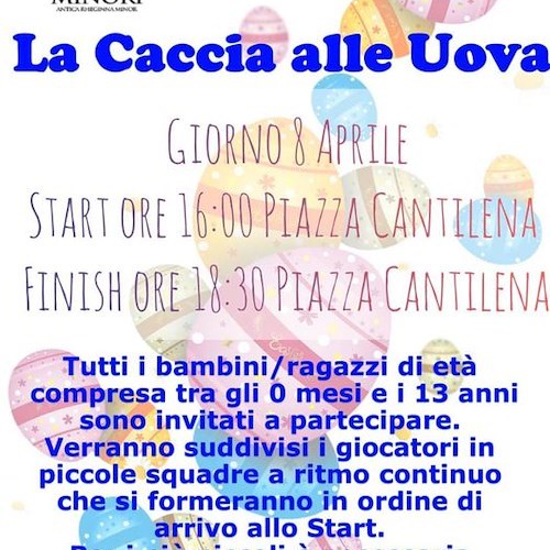 Minori, 8 aprile "La Caccia alle Uova" in Piazza Cantilena