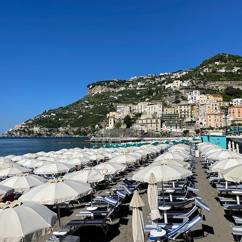 Minori introduce il servizio spiaggia gratuito per i residenti presso lo Chalet de Mar