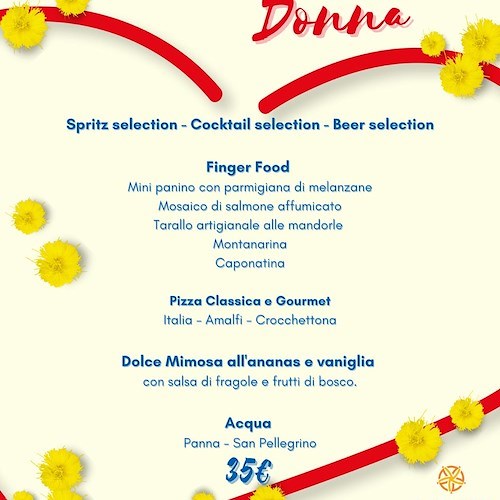 Minori, l’8 marzo al bistrot di Sal De Riso è “Dolcissimamente Donna” 