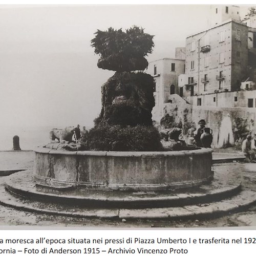 Minori, la fontana "dei leoni" sarà trasferita in Piazza Umberto I
