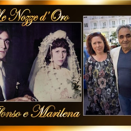 Minori, le nozze d’oro di Alfonso Arpino e Marilena Donnarumma
