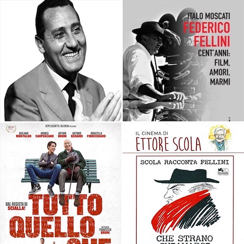 "Minori, Schermi d'Arte 2020": 29-31 luglio tributi a Federico Fellini, Alberto Sordi e Giuliano Montaldo