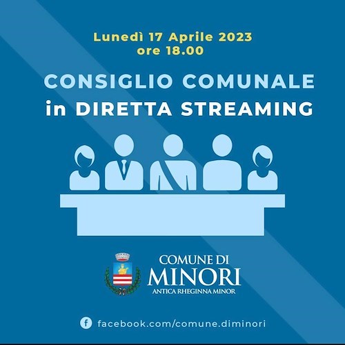 Minori, stasera il Consiglio Comunale: ecco gli argomenti all'ordine del giorno