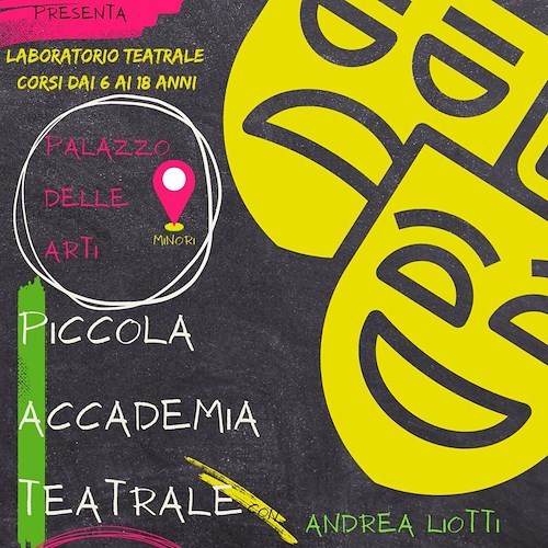 Minori, torna il laboratorio teatrale per bambini e ragazzi