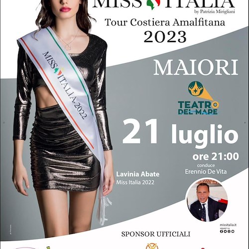 "Miss Italia" fa tappa in Costiera Amalfitana: stasera a Maiori la decima Selezione Provinciale del 2023