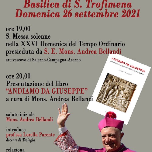 Mons. Bellandi domenica a Minori presenta il suo libro "Andiamo da Giuseppe"