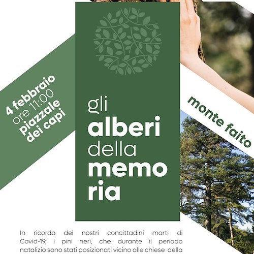 Monte Faito, stamattina la piantumazione degli "Alberi della Memoria"