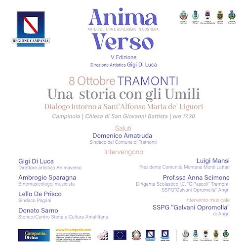 Musica e teatro per valorizzare il territorio e le tradizioni: "AnimaVerso" si ferma a Tramonti l'8 e il 9 ottobre