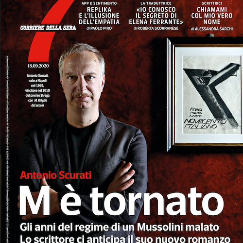 Mussolini atto II: la copertina di «7» del CorSera saluta il "ritorno" di Antonio Scurati