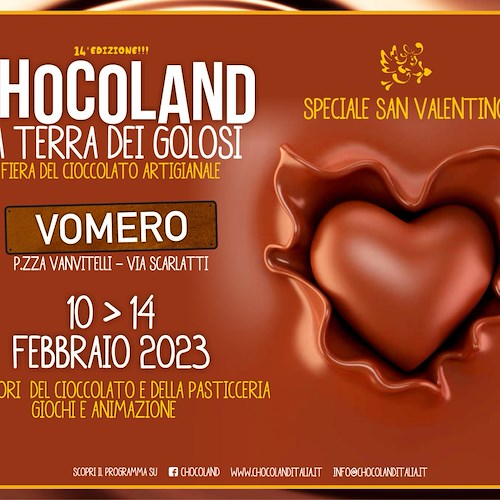 Napoli: dal 10 al 14 febbraio torna Chocoland, speciale San Valentino