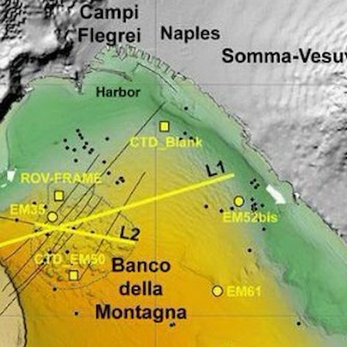 Napoli: scoperto sul fondo marino un ‘duomo’ che emette gas