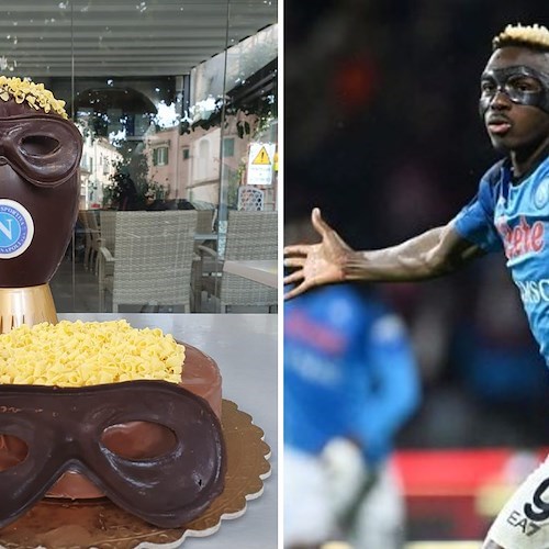 Napoli sempre più vicino allo scudetto: la Pasticceria Gambardella dedica una torta a Victor Osimhen