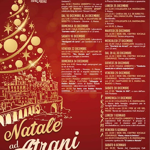 Natale ad Atrani: un sogno tra magia e tradizione / Programma