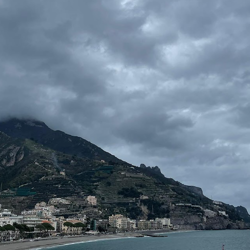 Nel weekend torna il maltempo in Costa d'Amalfi: da venerdì instabilità e piogge