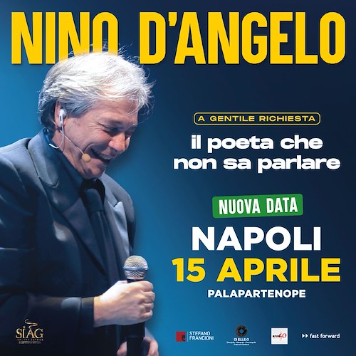 Nino d’Angelo raddoppia a Napoli: nuova data al Palapartenope per il tour teatrale ‘Il Poeta che non sa parlare’ 