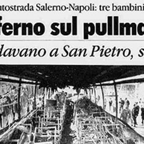 Nocera Inferiore, a 30 anni dall'incendio del bus la Costiera Amalfitana ricorda 7 le vittime 