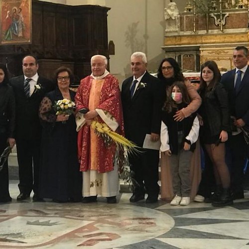 Nozze d'oro per Enzo e Concetta: in questa domenica delle Palme in Chiesa a Maiori /foto