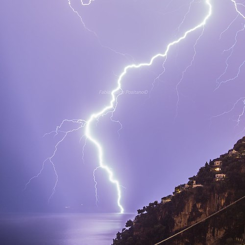 Nuova allerta meteo gialla sulla Campania: dalla mezzanotte temporali intensi con grandine e fulmini