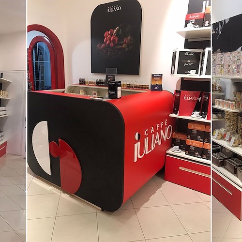 Nuova apertura flag store Iuliano caffè a Maiori /foto