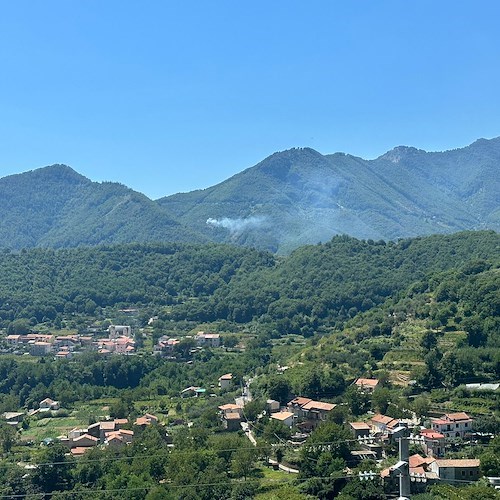 Incendio Tramonti<br />&copy; Maria Abate